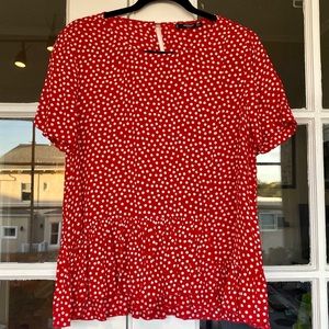 Red polka dot shirt 🍄